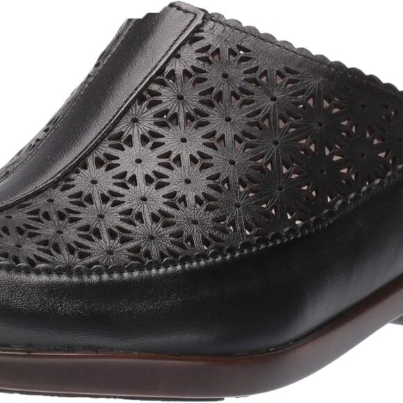 Women’s Leather Mule 8 Casual Slip-On Flat with Cushioned Insole and Breathable - Picture 1 of 8